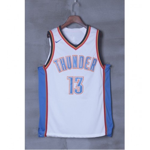 oklahoma city thunder white jersey
